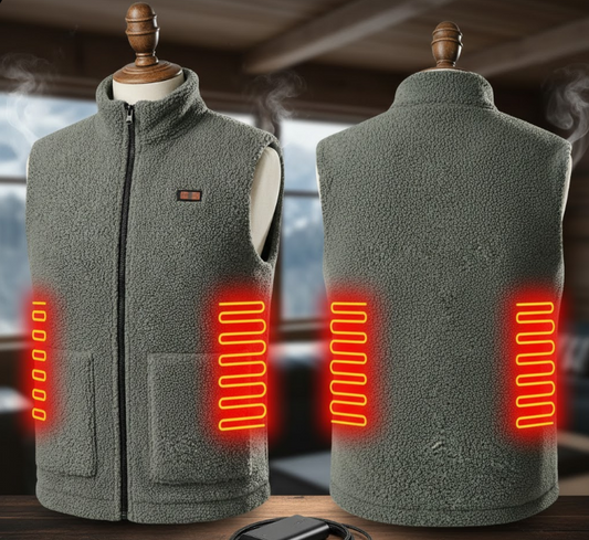 Heated Fur Vest for Women & Men | Cozy, Rechargeable Winter Warmth