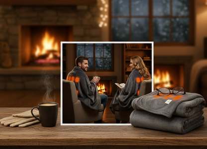 Heated Blanket for Winter | Rechargeable Electric Warmth for Home & Outdoors